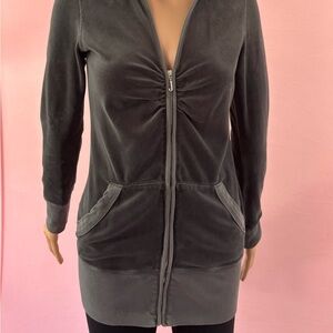 Juicy Couture S Grey velour Hoody